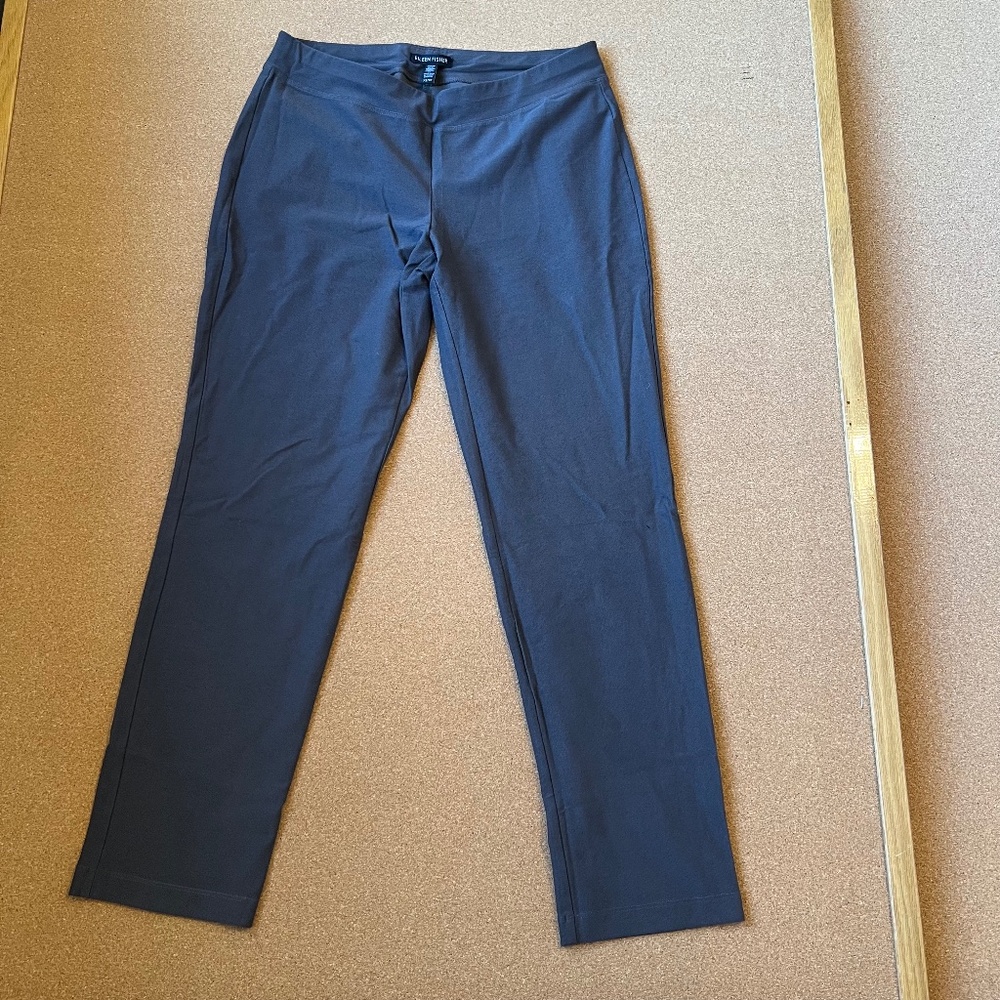 Eileen Fisher Straight Leg Fitted Taupe Trousers Size XS